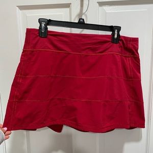 Lululemon Pace Rival Skirt Dark Red
